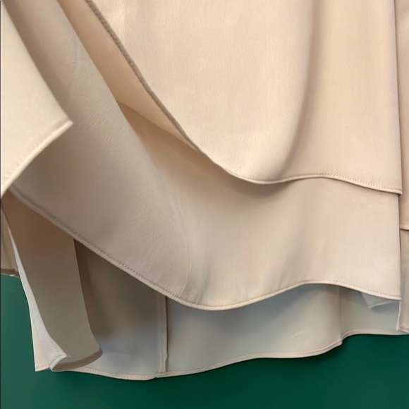 Soft Surroundings Elegant Light Tan Crepe Sleeveless Blouse Womens‎ M - Picture 3 of 6